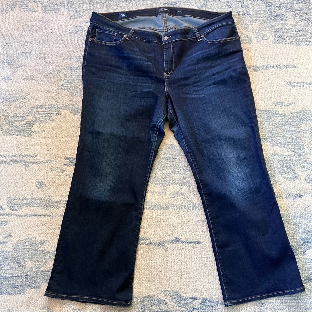 LUCKY BRAND STRETCH BOOT CUT JEAN Sz 22W PETITE Orta Premium Ginger Boot style.